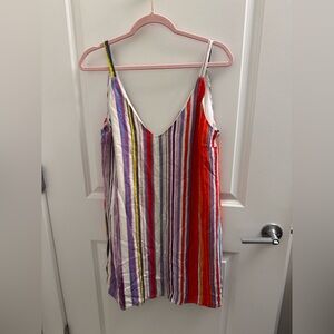 Forever 21 Red and Purple Asymmetrical Camisole Top